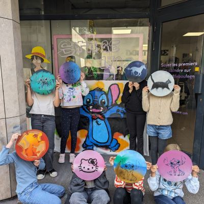 Atelier street art anniversaire enfant Atelier street art anniversaire enfant