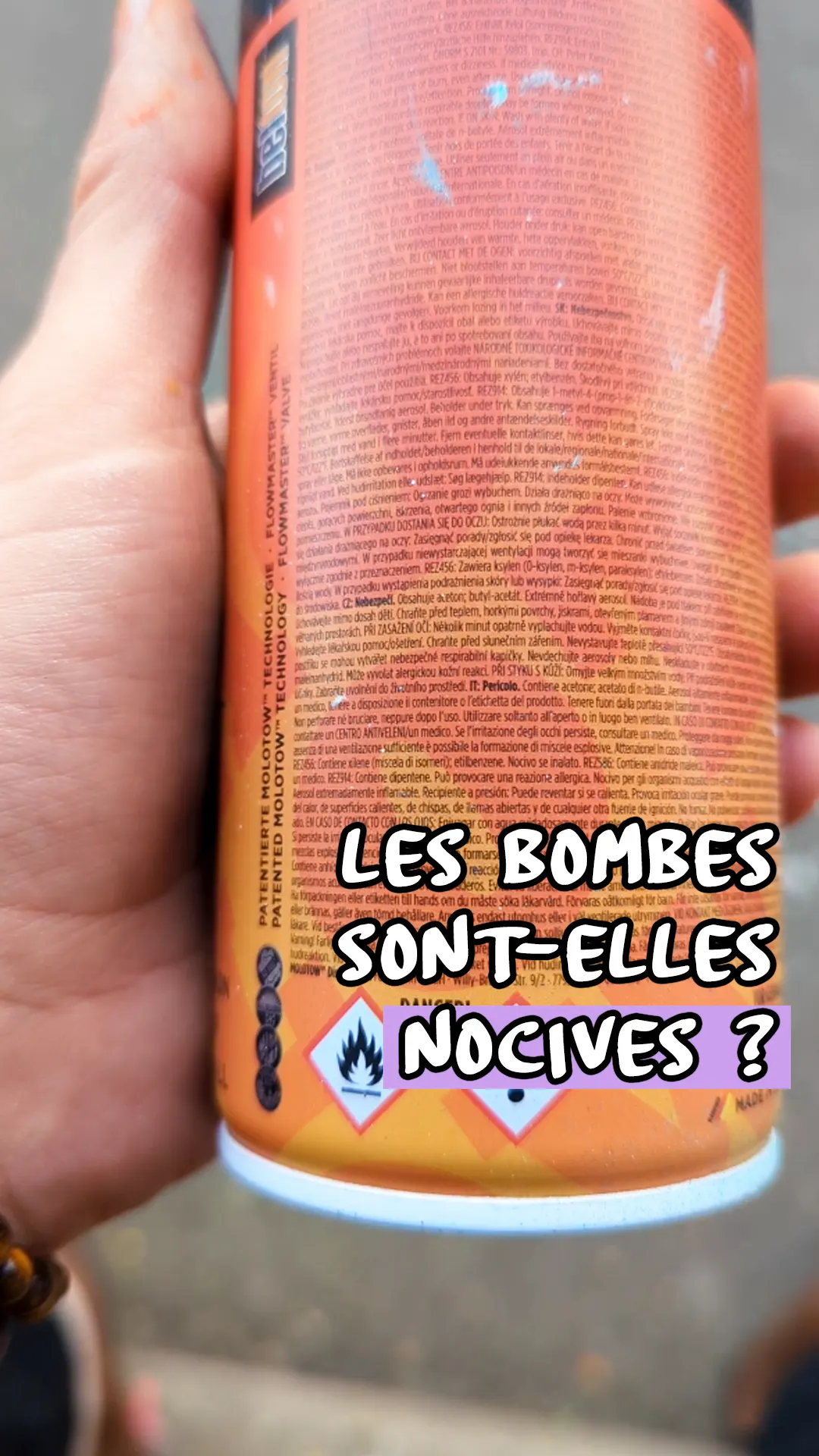 tutoriel - bombes de peinture dangereuses