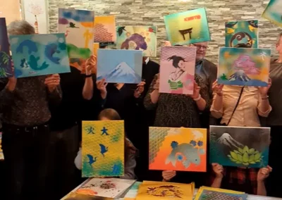 team building peinture - tableau