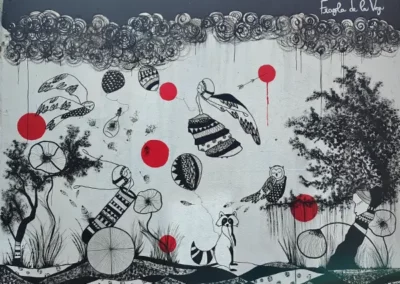fresque murale - francesca