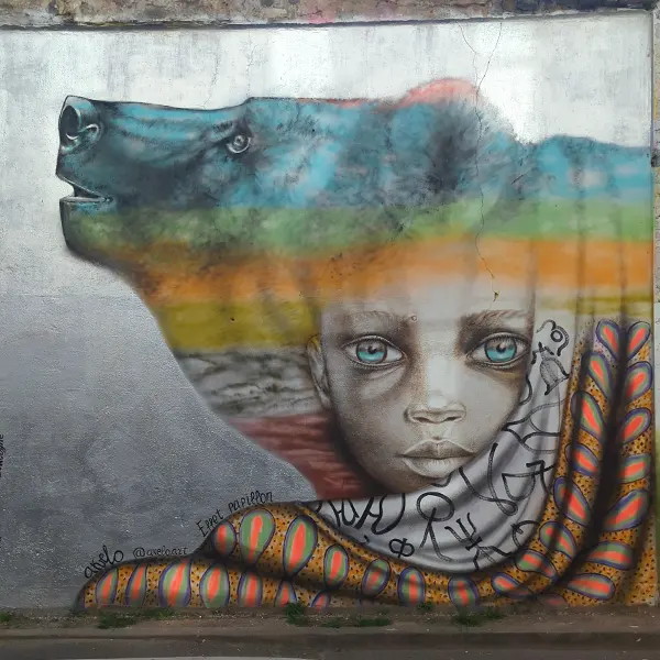 fresque murale street art - genia fresque murale street art - genia