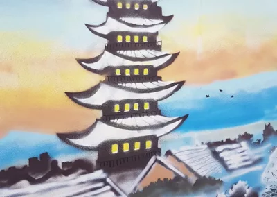 fresque ecole - peinture murale