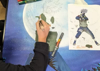 atelier peinture - manga naruto