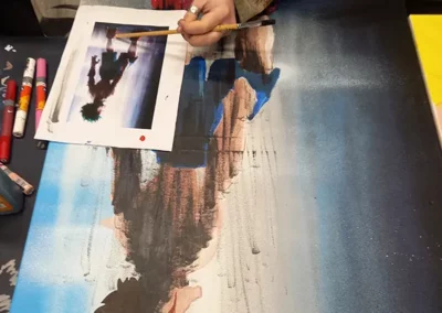 atelier peinture - tableau my hero academia