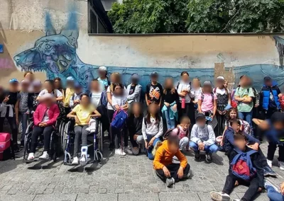 visite street art ecole - graffiti paris