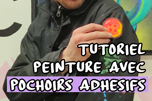 Customisation textile avec pochoirs adhésifs