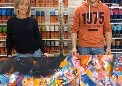 atelier peinture couple - tableau