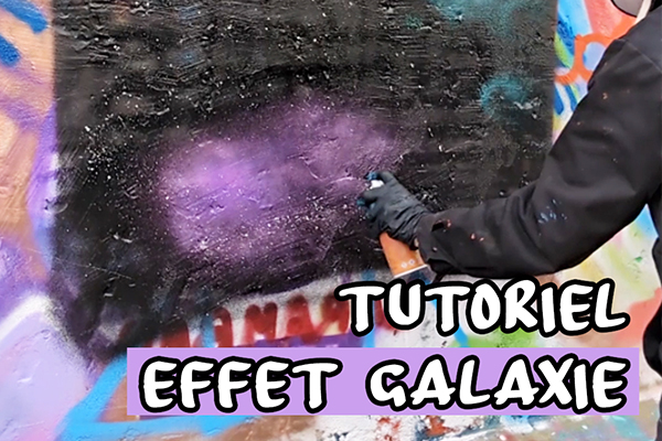 Créer un fond galaxie en graffiti
