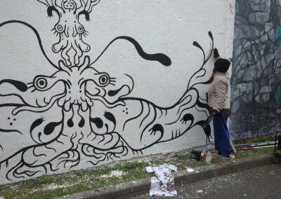 momo la crapule artiste - mur de boulogne