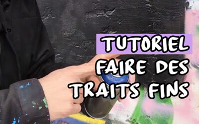 Faire un trait fin avec une bombe de peinture
