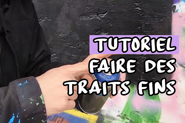 Faire un trait fin avec une bombe de peinture