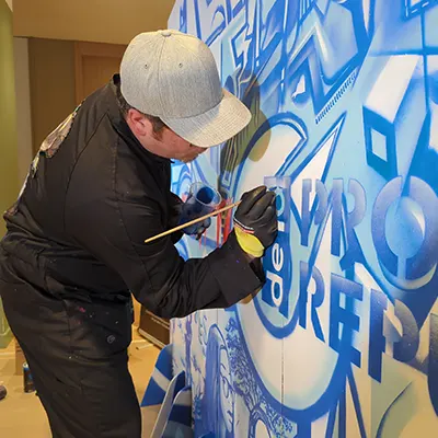 Live Painting - Région Ile de France 3 atelier creatif - fresque murale street art