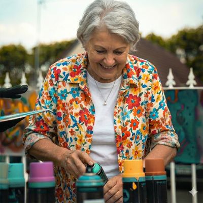 Atelier peinture personnes âgées - Street art Atelier peinture personnes âgées - Street art