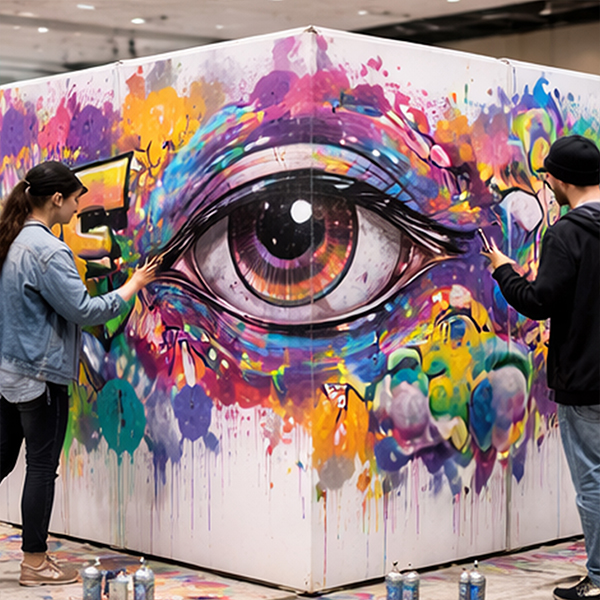 Team Building Paris - Cube géant de Graffiti