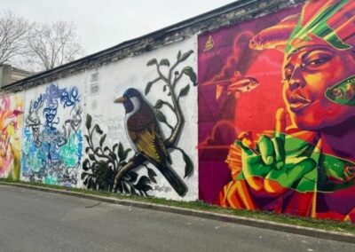 Atelier créatif au mur de Boulogne